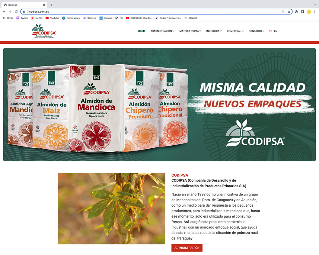 pagina web Codipsa